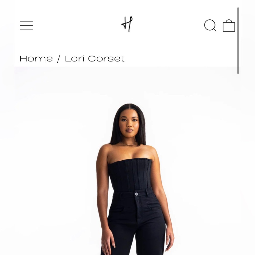 Hanifa Lori Corset XL (Black)